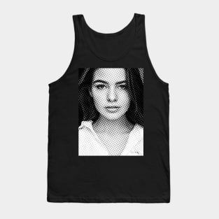 Half tone girl Tank Top